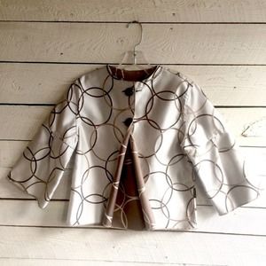 Taupe reversible rayon jacket